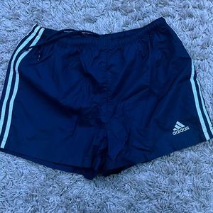 Adidas navy blue shorts, size medium